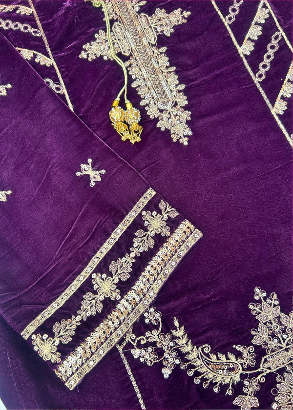 Orchid Dusk – Deep Purple Velvet 2PC