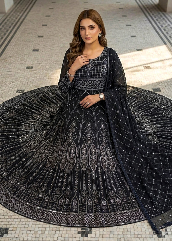 Black Diamond Whisper Embroidered Maxi 3PC