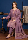 Mauve Embroidered Cotton 3-Piece Kurta Set
