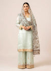 Pastel Grey Luxury Embroidered Silk 3PC Dress