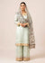 Pastel Grey Luxury Embroidered Silk 3PC Dress