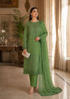 Pistachio Green Embroidered Chiffon Kurta Set with Dupatta