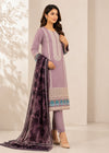 Elegant Lavender Embroidered Kurta Set with Printed Dupatta