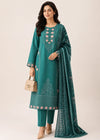Sea Green Embroidered Lawn Kurta Set with Printed Dupatta