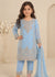Powder Blue – Premium Embroidered Kids 3PC Kurta Set