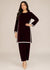 Maroon Opulence –Solid Maroon Velvet Ensemble