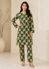 Green Geometric Digital Print Co-ord Set