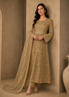 Sage Green Embroidered Maxi 3PC