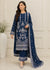 Navy Grace – Festive Embroidered Chiffon 3PC Set