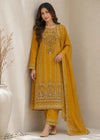 Mustard Elegance – Festive Embroidered Kurta Set