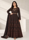 Chestnut Charm Sequin Embroidered Maxi 3PC