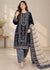 Zehra Deep Navy Velvet Luxe Occasion Wear