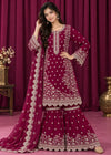 Rang-o-Noor — Gul-e-Rang Magenta Festive Gharara