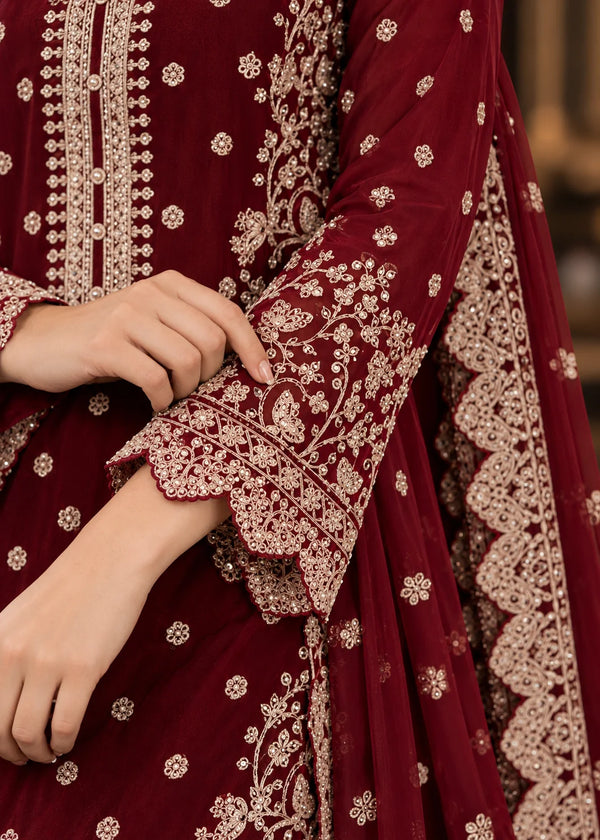 Rang-o-Noor — Laal Anmol Maroon Festive Gharara