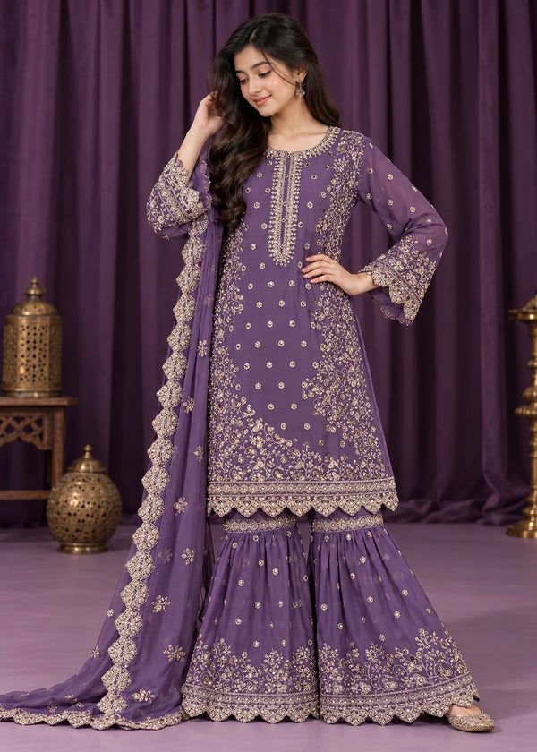 Rang-o-Noor — Lavender Noor Lavender Festive Gharara