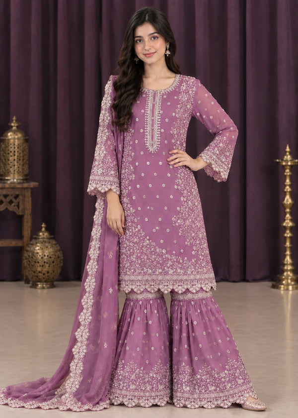 Rang-o-Noor — Lilac Mehfil Lilac Festive Gharara