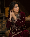 Velvet Burgundy Noir