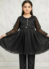 Festive Minis | Black Sheesha Silk Embellished Frock