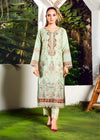 Tea Green Organza – Fully Embroidered 3 PC Set