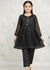 Festive Minis | Black Sheesha Silk Embellished Frock