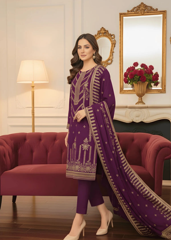 Majestic Orchid – Velvet 3PC Ensemble