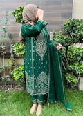 Forest Green – Embroidered Chiffon 3PC Kurta