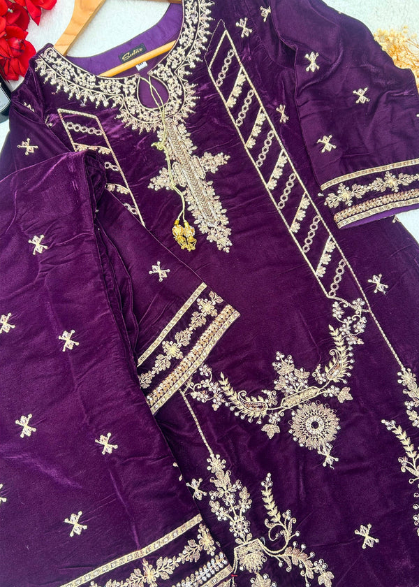 Orchid Dusk – Deep Purple Velvet 2PC