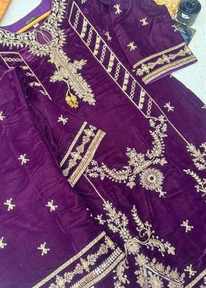 Orchid Dusk – Deep Purple Velvet 2PC