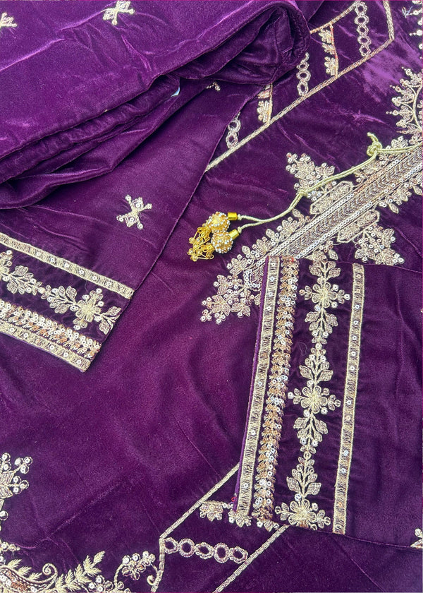Orchid Dusk – Deep Purple Velvet 2PC