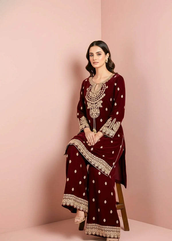 Velvet Dynasty Maroon – Signature Piece