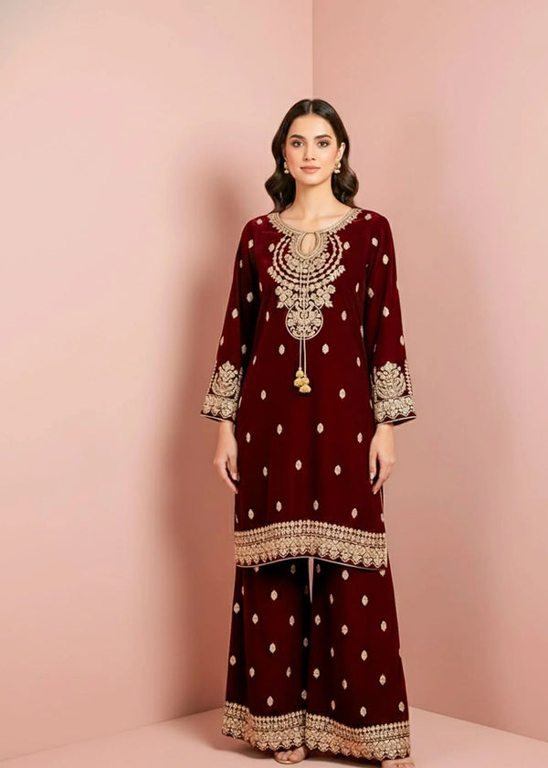 Velvet Dynasty Maroon – Signature Piece