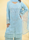 Sky Blue Grace – Designer Embroidered Kurta Set