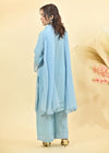 Sky Blue Grace – Designer Embroidered Kurta Set