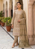 Sand Bloom – Beige Premium Embroidered Lawn 3PC Kurta Set with Printed Dupatta