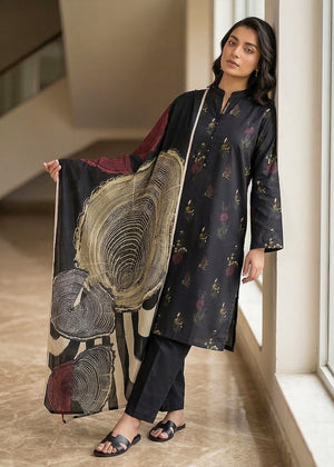 Black – Premium Printed Lawn 3PC Dress