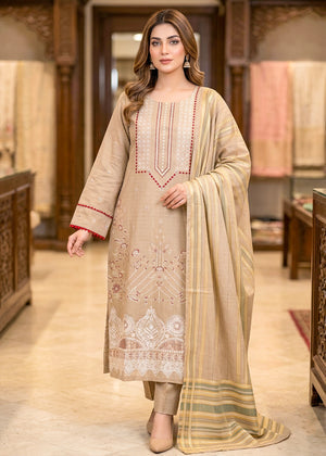 Sunveil Bloom – Premium Embroidered Lawn 3PC Dress with Lawn Dupatta