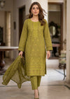 Sage Meadow – Olive Green Premium Embroidered Lawn 3PC Kurta Set