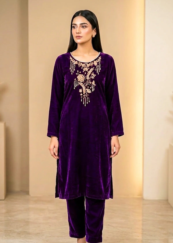 Deep Purple – Premium Handcrafted Velvet Suit