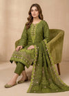 Olive Veil – Olive Premium Embroidered Linen Dress with Chiffon Dupatta