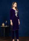 Purple Opulence – Elegant 2PC Velvet Set