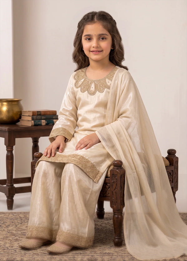 Golden Royale – Golden Luxury Silk 3PC Dress