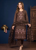 Noor-e-Khaak – Brown Linen 3PC