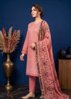 Tea Rose Bloom – Tea Pink Premium Embroidered Lawn 3PC Dress with lawn Dupatta