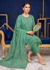 Fully Embroidered Pastel Green Organza 3 PC