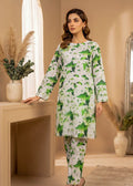 Green & White Digitally Printed Lawn 2-Piece Unstitched Suit