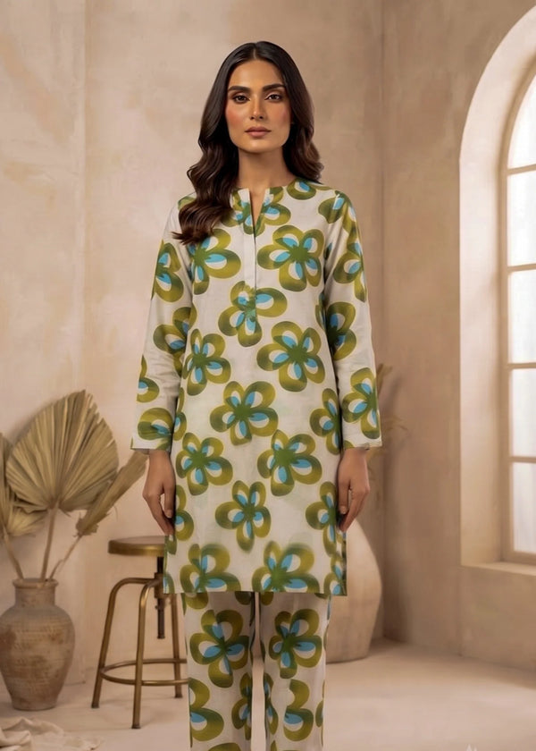Summer Floral Printed Lawn Unstitched 2-Piece Suit