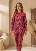Red Printed Lawn 2-Piece Unstitched Suit