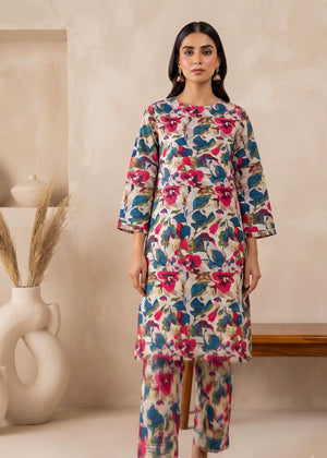 Floral Printed Cotton Kurta Set