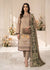 Elegant Beige cotton Embroidered Kurta Set with Printed Dupatta