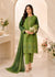 Lawn Green Embroidered Kurta Set with Printed Dupatta